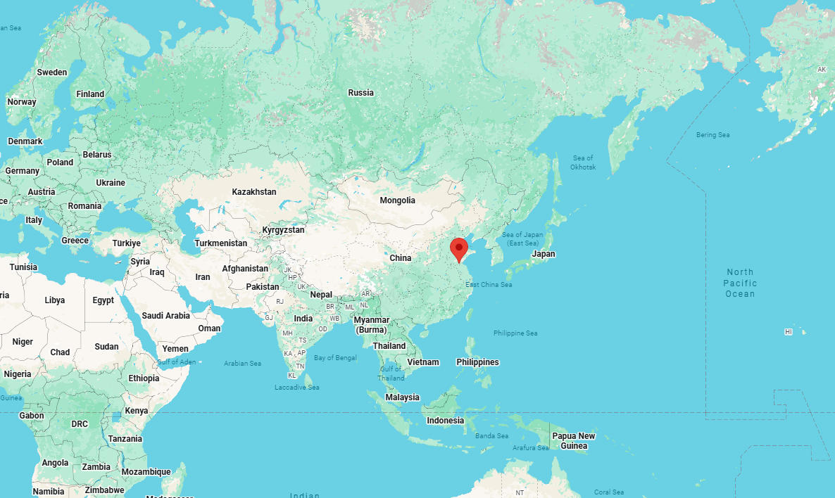 Map of Linyi, Shandong, China